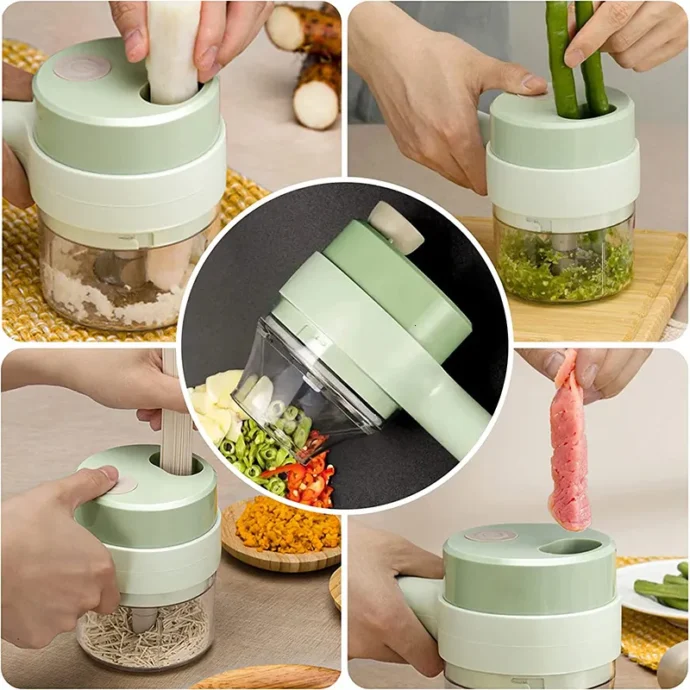 قطاعة الخضار الذكية المحمولة 4 في 1 PM - Image 2