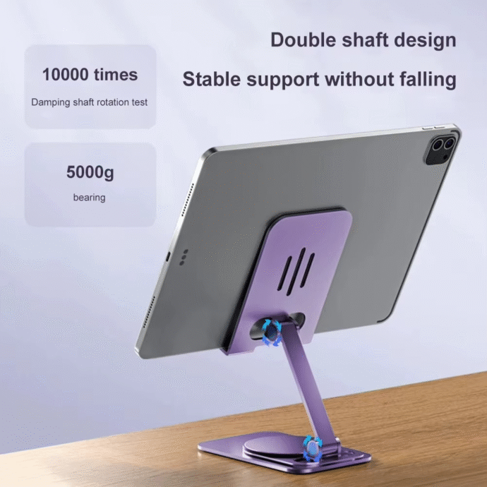 Support de Téléphone Métallique Réglable, Élégant et Pratique - Image 2