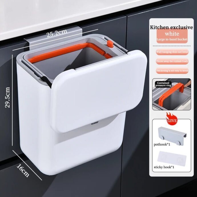 Poubelle Murale de Cuisine – Design Élégant et Pratique - Image 3