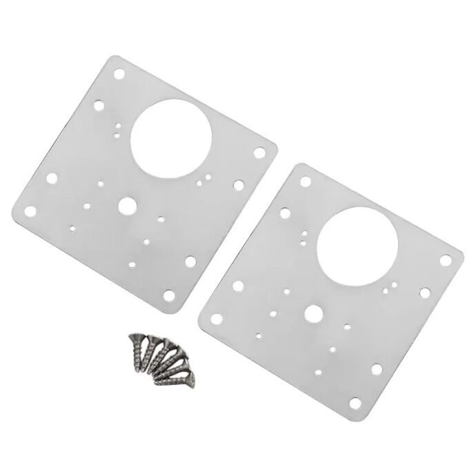 6 Pcs Charnières de Fixation pour Portes d'Armoire – Acier Inoxydable Robuste - Image 6