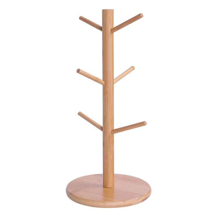 Support en bois pour tasses – Design arbre avec 6 crochets - Image 6
