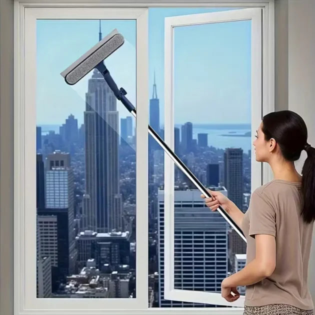 Raclette Lave-Vitres Télescopique 4-en-1 – 120 cm